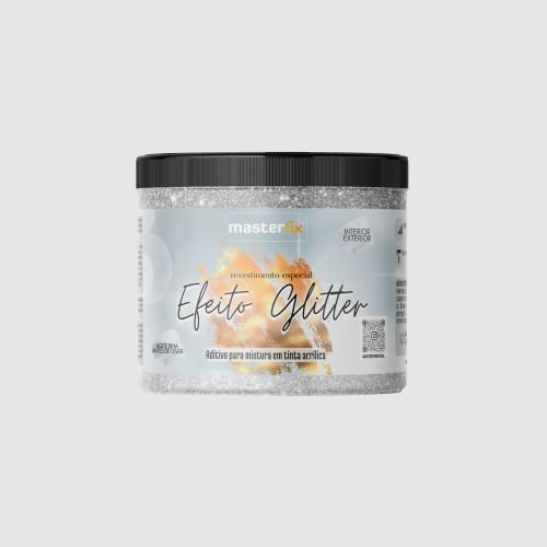 Efeito Glitter Aditivo Para Tintas Acrílicas 600gr Tintas Masterfix